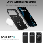 KEVLAR Tactical Woven Case, MagSafe Compatible for iPhone 17 pro max - Black Carbon Fiber - Image 6