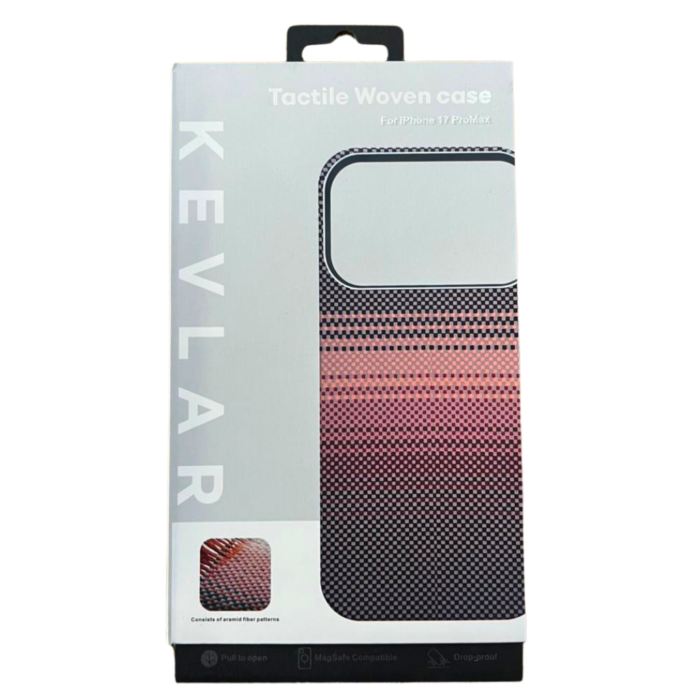 KEVLAR Tactical Woven Case, MagSafe Compatible for iPhone 17 pro max - SunSet - Image 3
