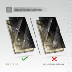 Levelo 2.5D Silk Print High Silicon Aluminum Glass AR Screen Protector for S25 Ultra - Privacy - Image 3