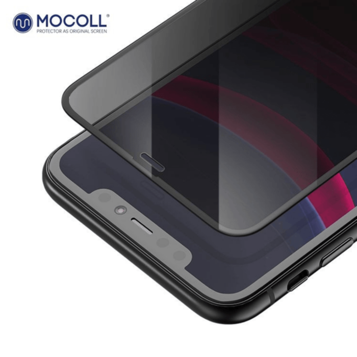 Mocoll Full Cover Tempered Glass Screen Protector With Dust Filter for iPhone 13 Pro Max/14 Max - Privacy - Image 3
