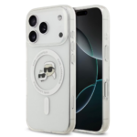 Karl Lagerfeld MagSafe IML Case with Printed Karl & Choupette Heads for iPhone 17 Pro Max - Transparent - Image 3