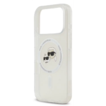 Karl Lagerfeld MagSafe IML Case with Printed Karl & Choupette Heads for iPhone 17 Pro Max - Transparent - Image 5