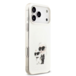 Karl Lagerfeld MagSafe IML Case with Aquarelle Karl & Choupette Heads for iPhone 17 Pro Max - White - Image 4