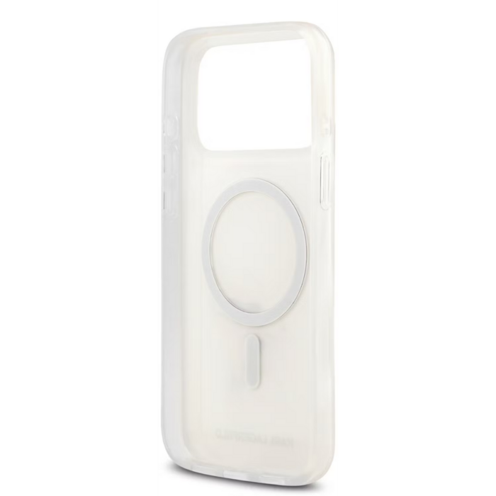 Karl Lagerfeld MagSafe IML Case with Aquarelle Karl & Choupette Heads for iPhone 17 Pro Max - White - Image 5