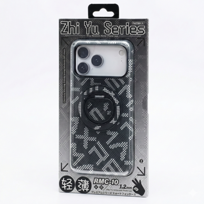 REMAX - RMC-10 + Stand for iPhone 17 Pro Max Case Zhiyu Exclusive Series - Black - Image 2