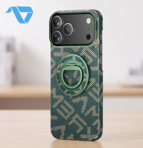 REMAX - RMC-10 + Stand for iPhone 17 Pro Max Case Zhiyu Exclusive Series - Green - Image 2