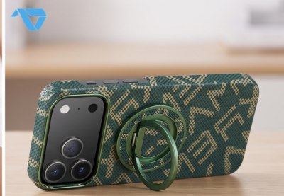 REMAX - RMC-10 + Stand for iPhone 17 Pro Max Case Zhiyu Exclusive Series - Green - Image 5