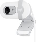 Logitech BRIO 100 Full HD 1080p Webcam With Auto-Light Balance, Integrated Privacy Shutter, and Built-In Mic - Off White (2 Years Warranty)