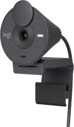 Logitech BRIO 300 Full HD 1080p Webcam With Auto Light Correction, Noise-Reducing Mic, and USB-C Connectivity - Graphite (2 Years Warranty) - Image 3