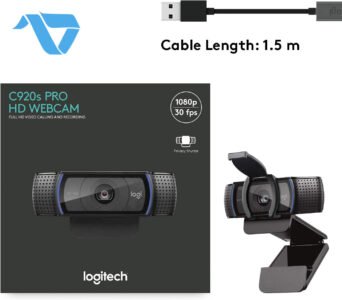 Logitech C920 S Pro HD Webcam - Black (2 Years Warranty) - الصورة 7