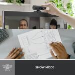 Logitech BRIO 500 Full HD 1080p Webcam With Auto Light Correction, Show Mode, Dual Noise Reduction Mics, Webcam Privacy Cover and USB-C Connectivity - Graphite (2 Years Warranty) - Image 10