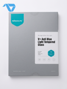 ⁦Nillkin V+ Anti Blue Light Tempered Glass Screen Protector for Apple iPad Pro 13/Air 13 2024 - Transparent⁩ - الصورة ⁦7⁩