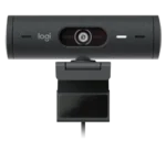 Logitech BRIO 500 Full HD 1080p Webcam With Auto Light Correction, Show Mode, Dual Noise Reduction Mics, Webcam Privacy Cover and USB-C Connectivity - Graphite (2 Years Warranty) - Image 2