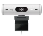 Logitech BRIO 500 Full HD 1080p Webcam With Auto Light Correction, Show Mode, Dual Noise Reduction Mics, Webcam Privacy Cover and USB-C Connectivity - Off White (2 Years Warranty) - Image 2