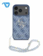 Guess iPhone 18 Pro Max case blue on black iPhone