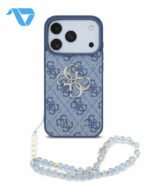 Guess iPhone 18 Pro Max case blue on glacier iPhone