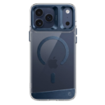 Kajsa Trans-Shield Collection - Aluminium Back Case for iPhone 17 pro max (MagSafe Compatible) Blue