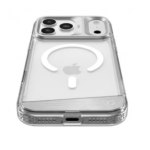 Kajsa Trans-Shield Collection - Aluminium Back Case for iPhone 17 pro max (MagSafe Compatible) Silver - Image 3