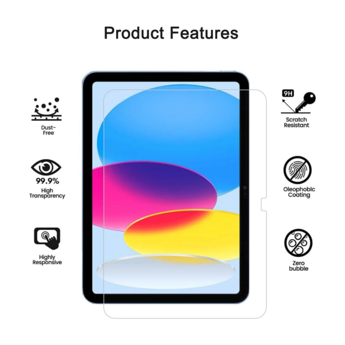 GREEN HD Pro Screen Protector for iPad A16 - Clear Transparent - Image 6