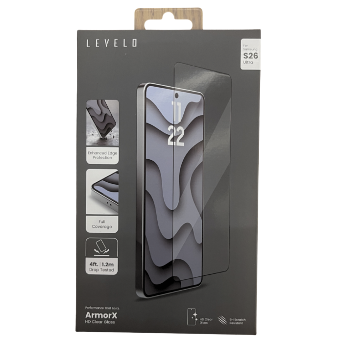 Levelo ArmorX HD Glass Clear Screen Protector for Samsung Galaxy S26 Ultra - Image 3