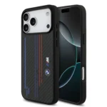 BMW MagSafe Kevlar Case With Printed Tricolor & Metal Logos For iPhone 17 Pro Max - Image 3