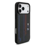 BMW MagSafe Kevlar Case With Printed Tricolor & Metal Logos For iPhone 17 Pro Max - Image 2