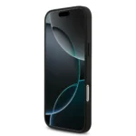 BMW PU Leather Case With Perforated Stripes & Metal Logos For iPhone 17 Pro Max - Navy - Image 7