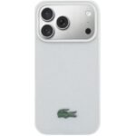 Lacoste iPhone 17 Pro Max Case Petit Pique Lacquer MagSafe - Gray