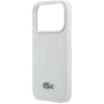Lacoste iPhone 17 Pro Max Case Petit Pique Lacquer MagSafe - Gray - Image 4