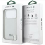 Lacoste iPhone 17 Pro Max Case Petit Pique Lacquer MagSafe - Gray - Image 7