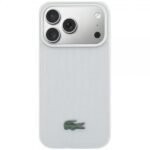 Lacoste iPhone 17 Pro Max Case Petit Pique Lacquer MagSafe - Gray