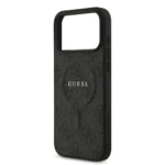 Guess iPhone 17 Pro Max Back cover case - Magsafe PU Leather - 4G Classic Logo - Black - Image 5