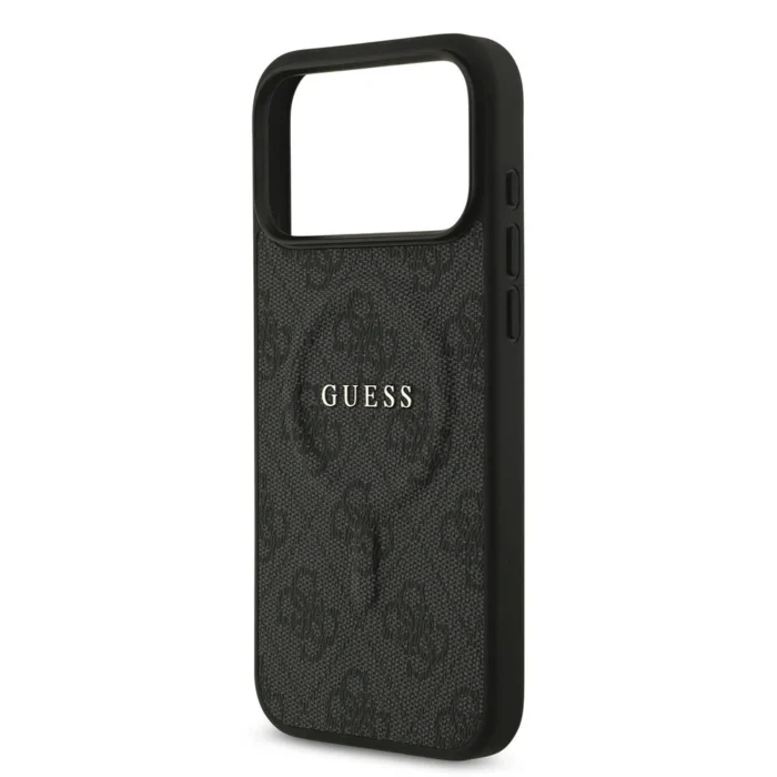 Guess iPhone 17 Pro Max Back cover case - Magsafe PU Leather - 4G Classic Logo - Black - Image 5