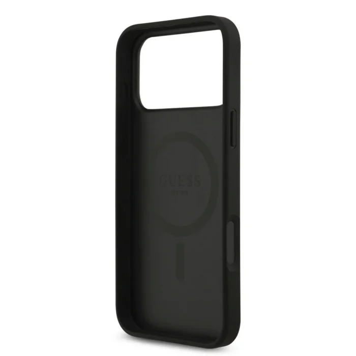 Guess iPhone 17 Pro Max Back cover case - Magsafe PU Leather - 4G Classic Logo - Black - Image 6
