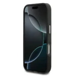 Karl lagerfeld Case for iPhone 17 Pro Max Back - MagSafe - IML Repeated monogram Electroplated - Black - Image 5