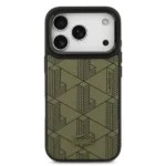 Lacoste iPhone 17 Pro Max Back cover coque - MagSafe - Nomogramme Logo with Camera Stand - Vert