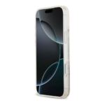 Karl lagerfeld Case for iPhone 17 Pro Max Back - MagSafe - Liquid Gillter Case With Karl Head - Transparent - Image 5