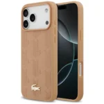 Lacoste iPhone 17 Pro Max Case Cover MagSafe Monogram Gold Metal Logo - Rose - Image 3