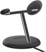 Belkin BoostCharge Pro 3-in-1 Wireless Charging Stand 15W with MagSafe & Qi2 Technology – Black - Image 4