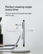 Belkin BoostCharge Pro 3-in-1 Wireless Charging Stand 15W with MagSafe & Qi2 Technology – White - Image 7