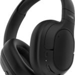 Belkin SoundForm Isolate Noise-Cancelling Wireless Headphones, over ear headphones with mic, Bluetooth headphones with 60H playtime, deep bass, CloudCushion ear cups for travel, home, office - Black