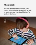 Belkin SoundForm Kids On Ear Wireless Headphones (with Built in Microphone, Girls and Boys For Online Learning, School, Travel, Compatible with iPhones, iPads, Galaxy and more) - Pink - Image 4