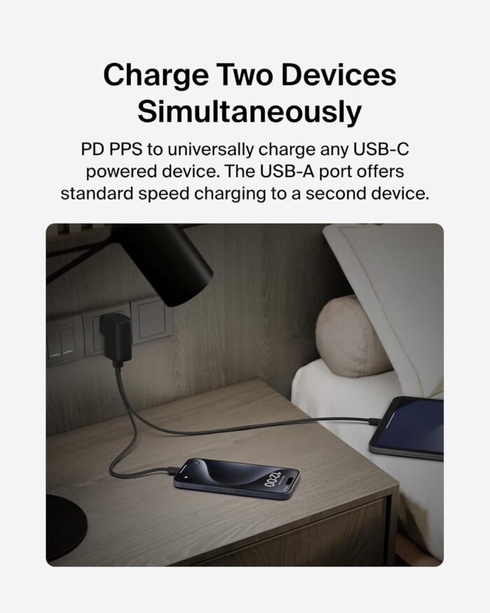Belkin BOOSTCHARGE 25W Wall Charger + 5000mAh Power Bank – Black - Image 8