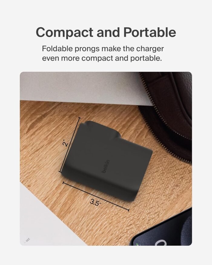 Belkin BOOSTCHARGE 25W Wall Charger + 5000mAh Power Bank – Black - Image 9