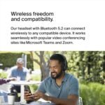 Belkin SoundForm Adapt Wireless Over-Ear Headset, Headphones for Work, Play, Gaming, & Travel with Built-In Boom Microphone  Black - Image 2