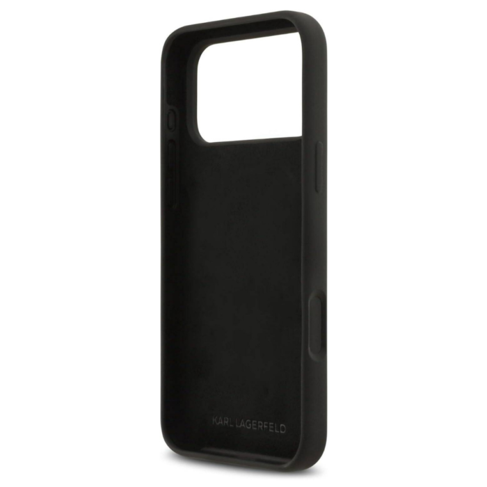 Karl Lagerfeld Liquid Silicone Case Karl Sketch for iPhone 17 Pro Max - Black - Image 7