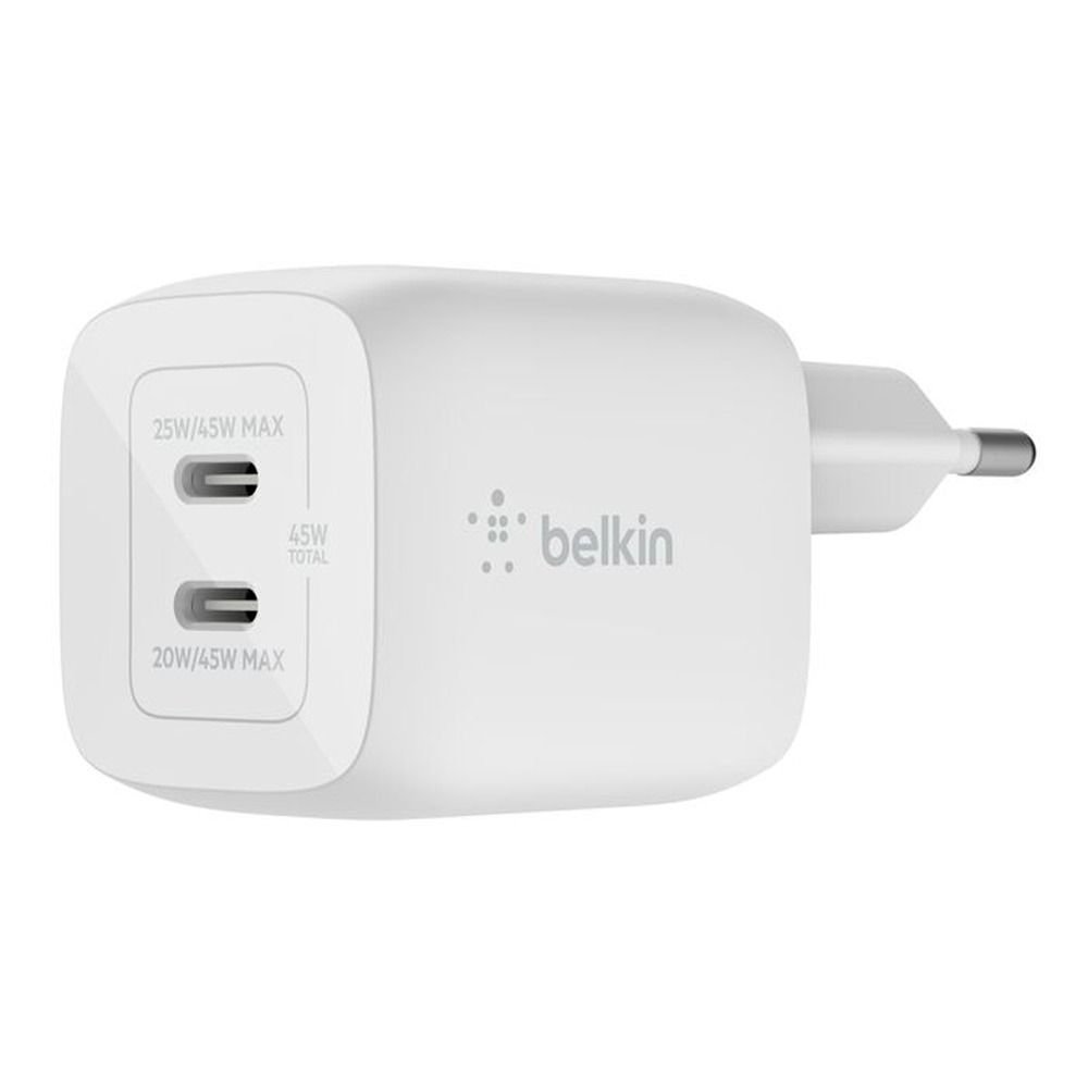 mp296_2 Belkin Wall Charger USB-C GAN 45W PPS - White - Image 1