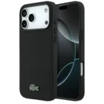 Lacoste iPhone 17 Pro Max Case Petit Pique Lacquer MagSafe - Black - Image 3