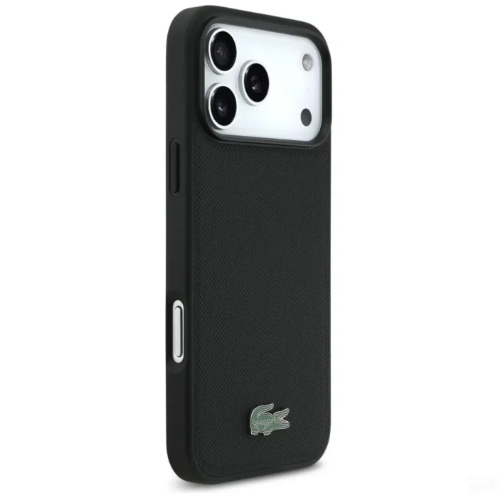 Lacoste iPhone 17 Pro Max Case Petit Pique Lacquer MagSafe - Black - Image 2