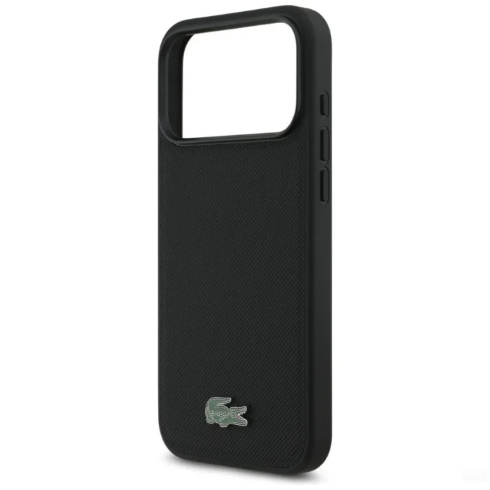 Lacoste iPhone 17 Pro Max Case Petit Pique Lacquer MagSafe - Black - Image 6